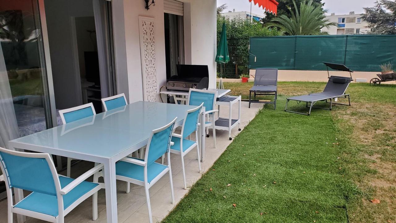 Superbe Rez de Jardin dans résidence au calme Niza Exterior foto