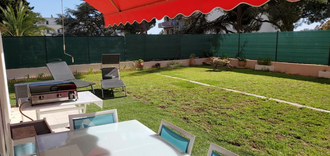Superbe Rez de Jardin dans résidence au calme Niza Exterior foto